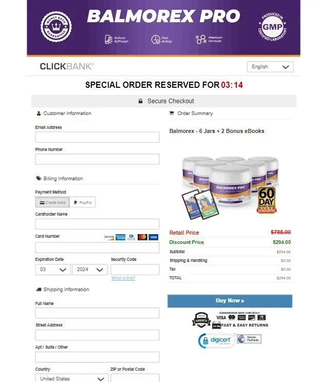 balmorex-pro-secure-checkout-page
